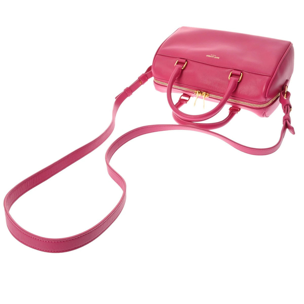 SAINT LAURENT Baby Duffle Shoulder Bag Pink Leather - Picture 3 of 9